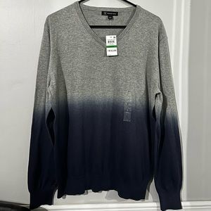 Men’s large gray and blue sweater. NWT.  INC International.